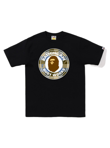 Majica BAPE Block Check Busy Works Tee Črna | 1I80-110-033