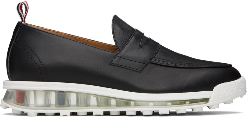Superge in čevlji Thom Browne Thom Browne Clear Tech Runner Sole Penny Loafers Črna | MFE008B-05584