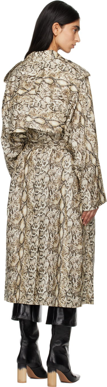 Trenčkot ISABEL MARANT Isabel Marant Freanne Snakeskin Trench Coat Bež | MA0410FA-C1C01I, 2