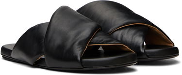 Superge in čevlji Marsèll Marsèll Spanciata Twist Leather Slides Črna | M4468P010666, 3