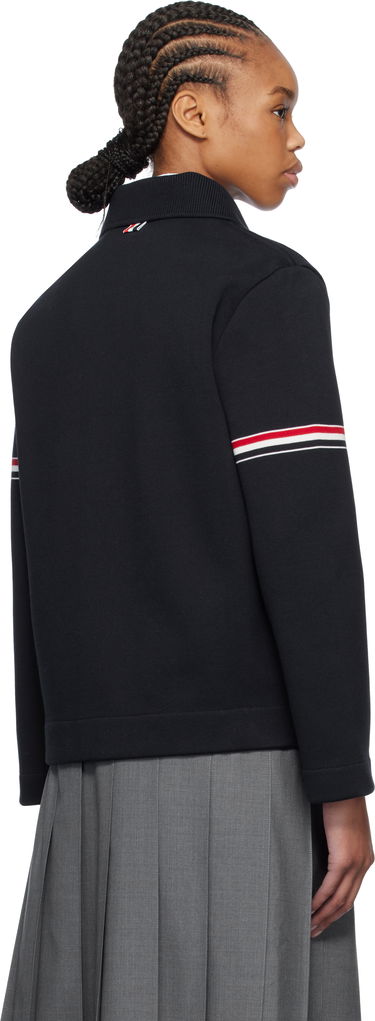 Pleteni pulover Thom Browne Thom Browne Cotton Loopback Work Jacket Mornarica | FKJ113A-Y3004, 2
