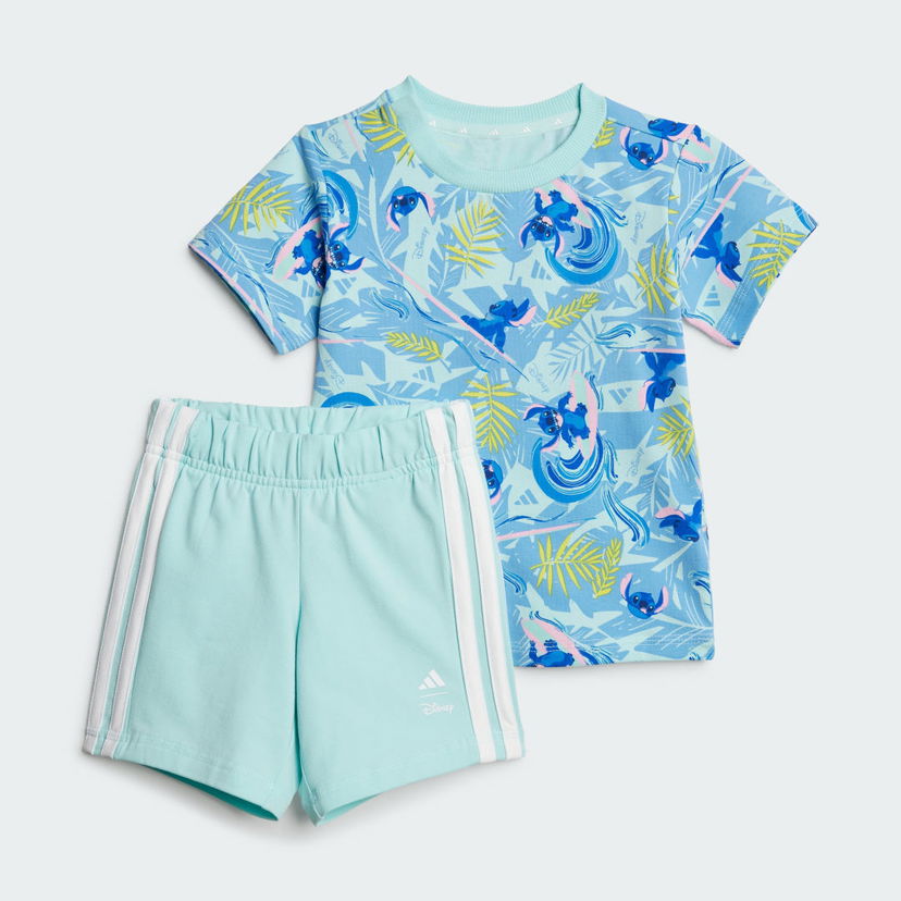Trenirka adidas Performance Disney Lilo & Stitch T-Shirt and Shorts Set Modra | JD0379