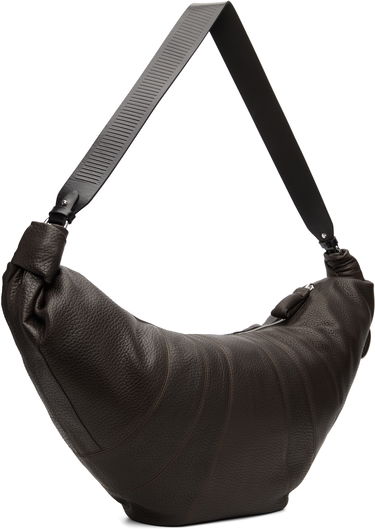 Torba za čez ramo LEMAIRE Rail Belt Large Croissant Bag Rjava | BG0172 LL0137, 2