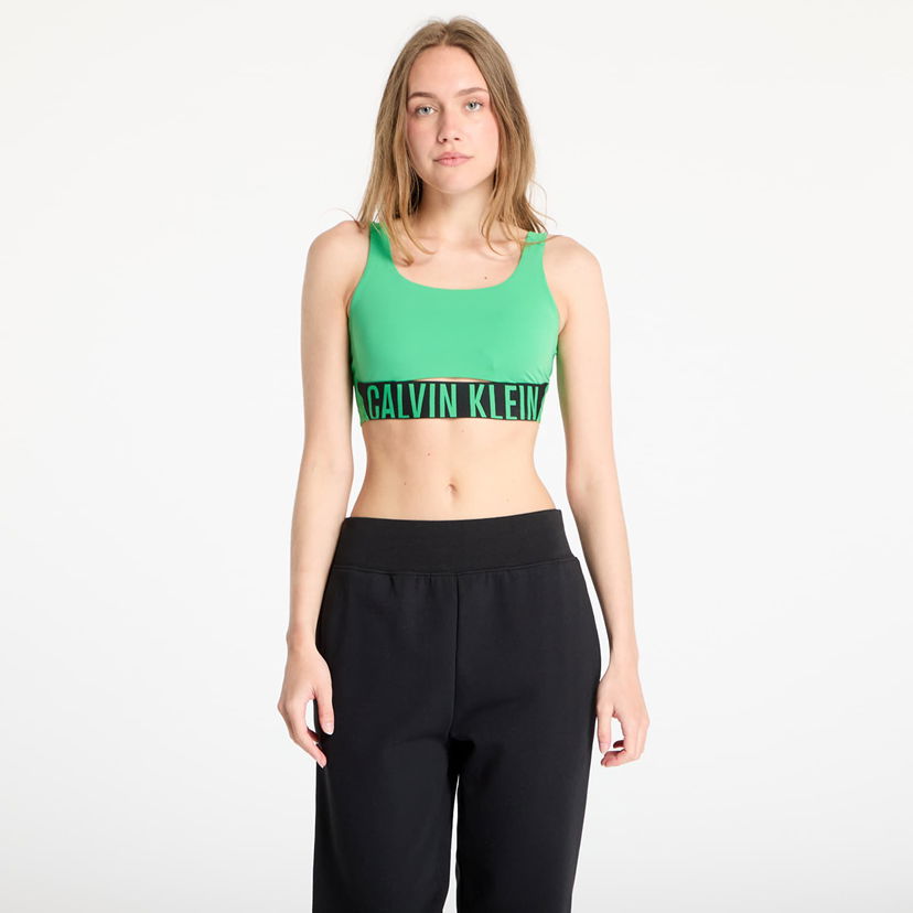 Modrček CALVIN KLEIN Calvin Klein Sport Intense Power Medium Support Sports Bra Zelena | LVGWS5K149 L1X