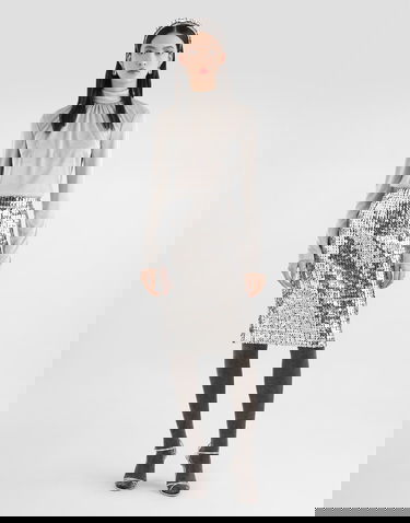 Krila Dolce & Gabbana Straight Skirt With Sequins Kovinski | F4C1LTFLSL3S0998, 1