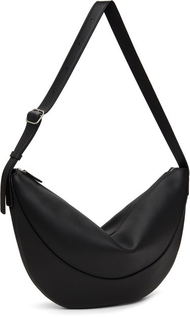 Torba za čez ramo The Row The Row Jouve Leather Shoulder Bag Črna | W1772-L145, 1