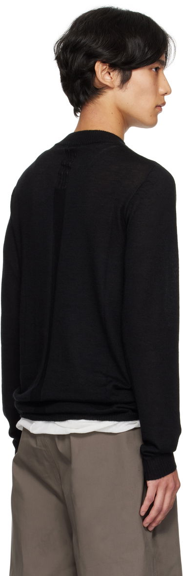 Pleteni pulover Rick Owens Rick Owens Concordians Level Lupetto Sweater Črna | RU02E1625 WS, 2
