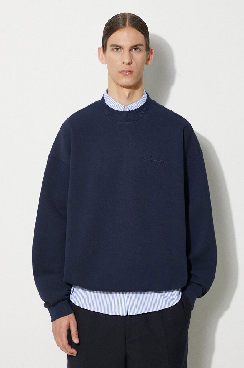 Pulover Lacoste Lacoste Crewneck Sweatshirt Mornarica | SH7470