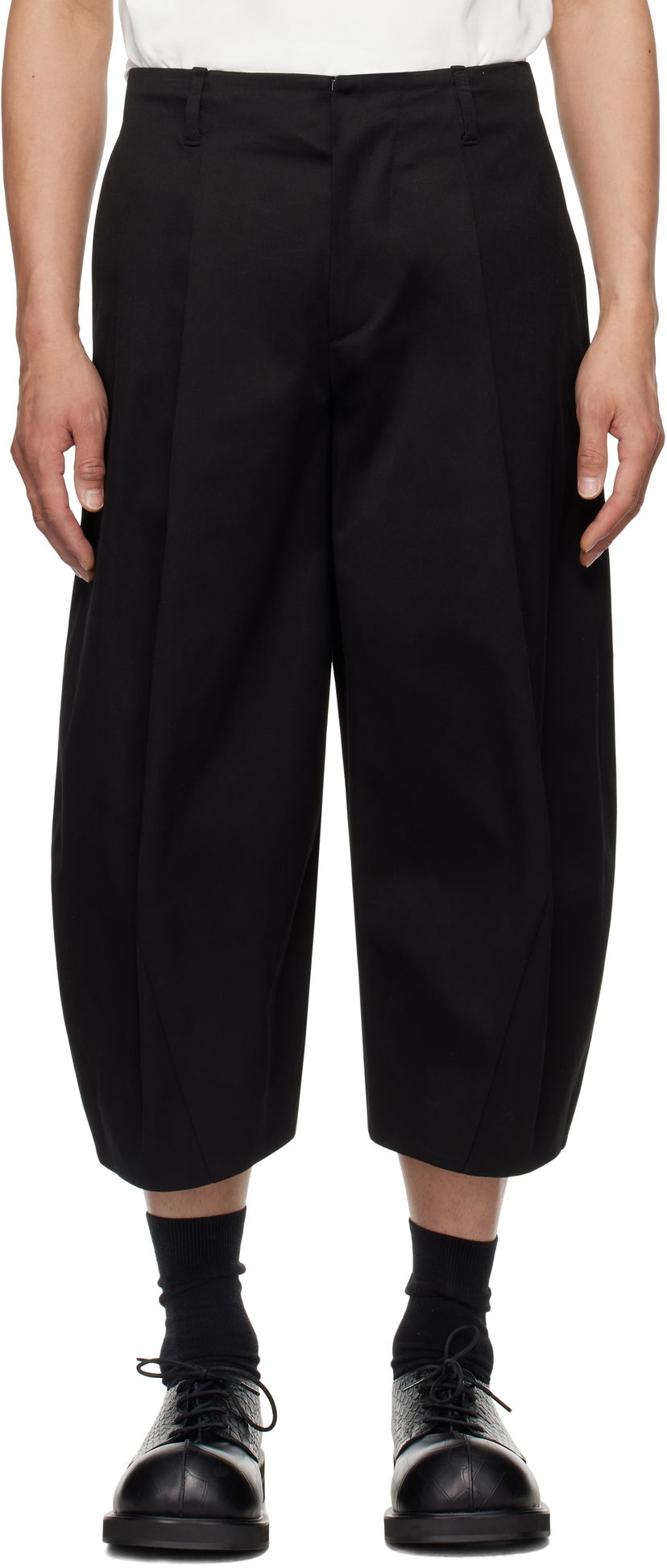 Hlače ADER ERROR ADER error Product. 83 Cropped Balloon Trousers Črna | BO01SSSA0206BK