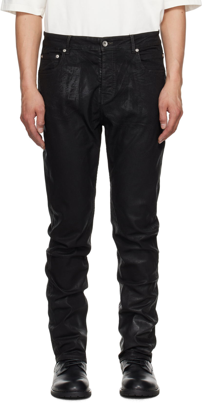 Kavbojke Rick Owens Rick Owens DRKSHDW Hollywood Detroit Cut Jeans Črna | DU01E3366 SCF