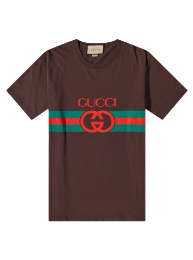 Majica Gucci New Logo Tee Rjava | 548334-XJET1-2100
