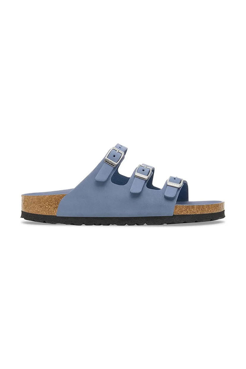 Superge in čevlji Birkenstock Birkenstock Florida HEX Leather Slides Modra | 1030380