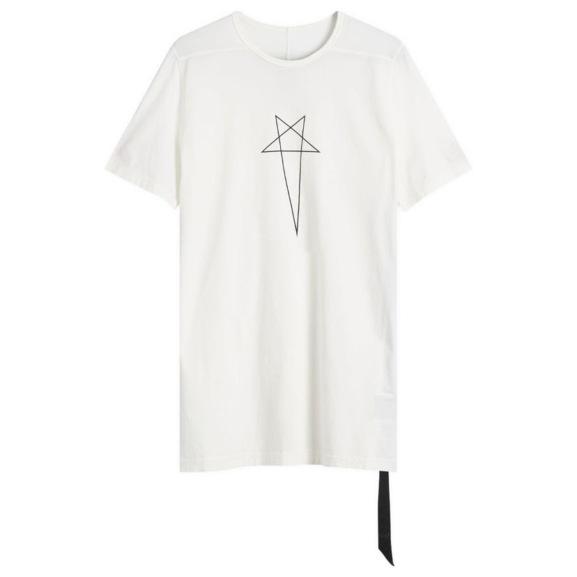 Majica Rick Owens DRKSHDW Level T-Shirt, Size Small Bela | DU01E3250-RNEP3P-1109