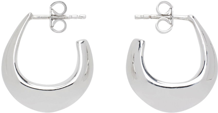 Uhani LEMAIRE LEMAIRE Curved Mini Drop Earrings Kovinski | AC278 LO0042, 0