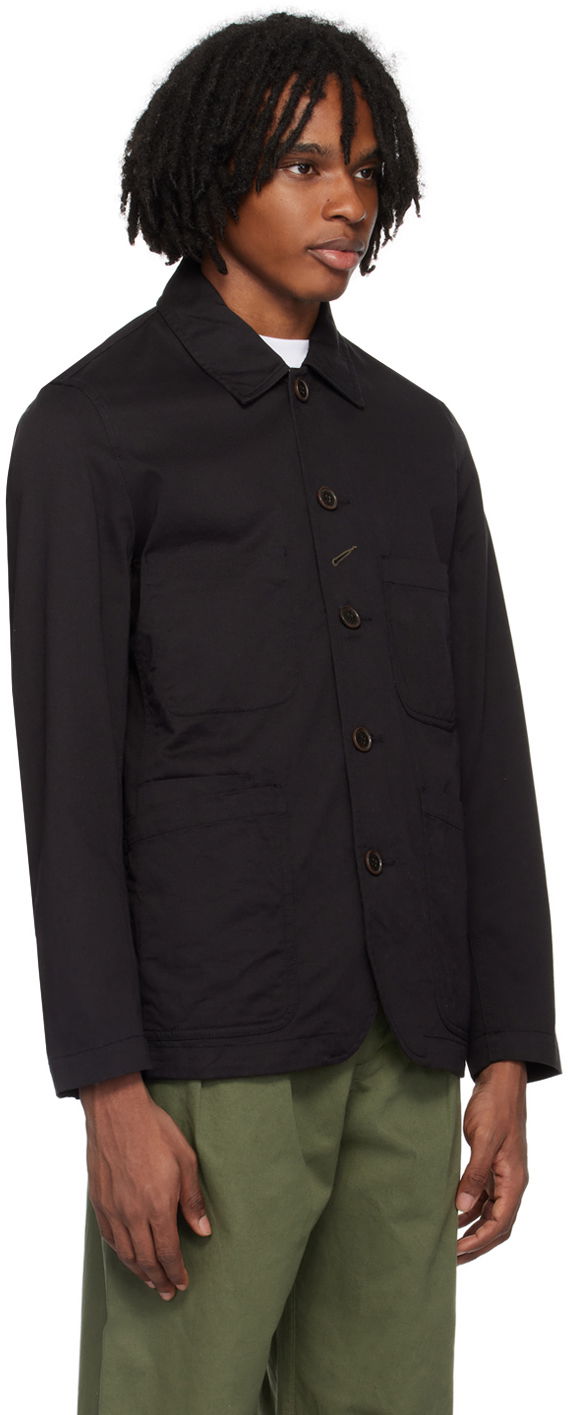 Jakna Universal Works Universal Works Patch Pocket Jacket Črna | 00102, 1
