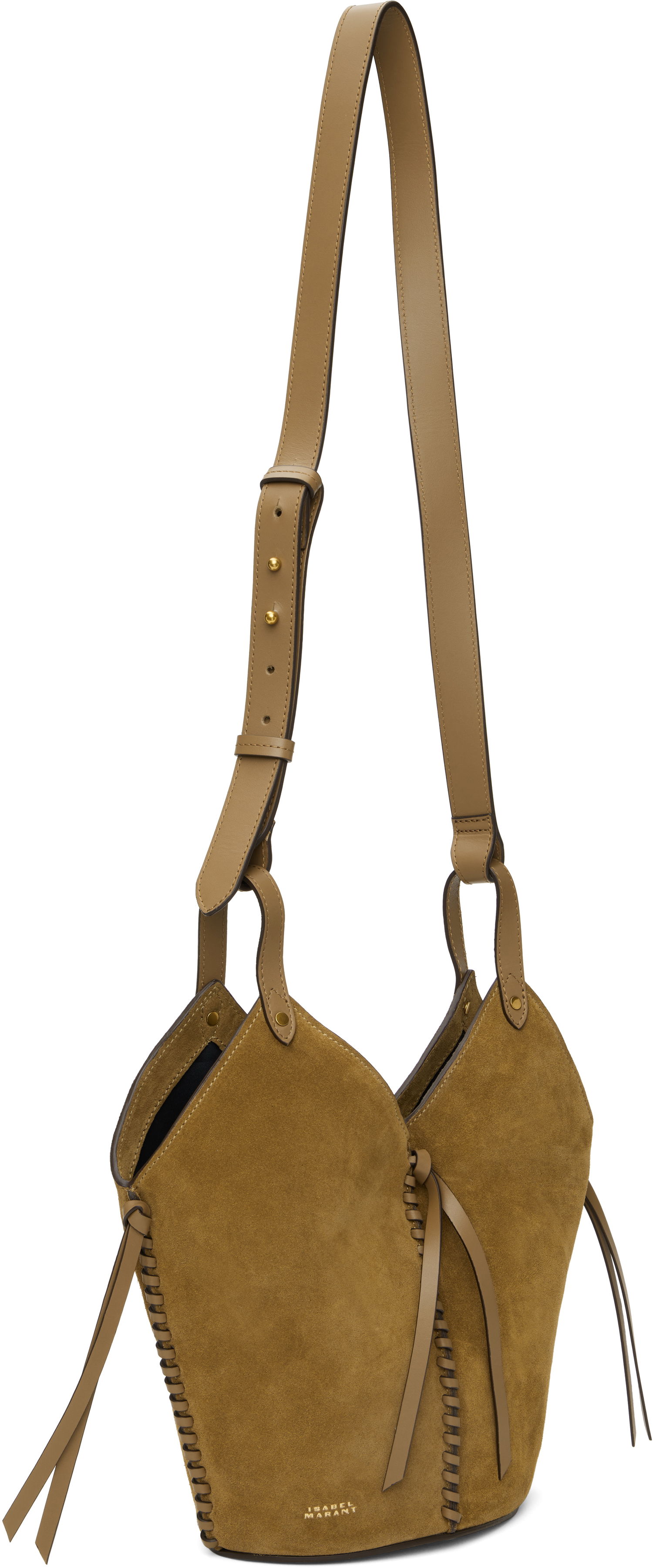 Torbica ISABEL MARANT Isabel Marant Tampa Mini Suede Shoulder Bag Rjava | PM0067FA-C2C13M, 1