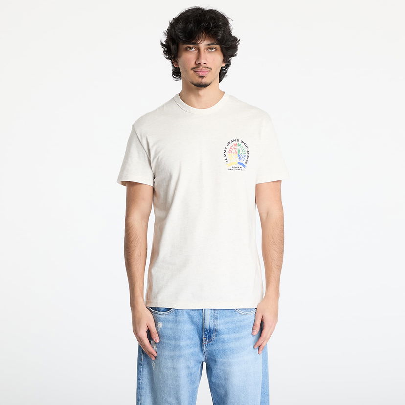 Majica Tommy Hilfiger Tommy Jeans Regular Crest Tee Bež | DM0DM20813 AE3