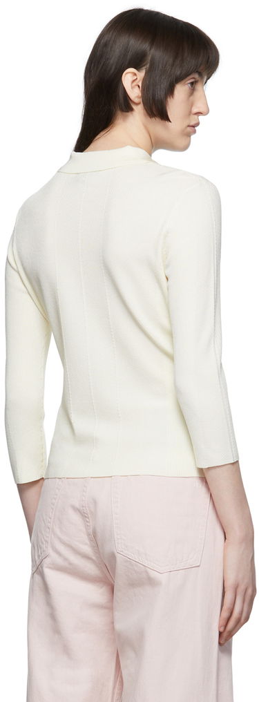 Polo majica rag & bone Pacey Knit Polo Bela | WAS22P049WB49, 2