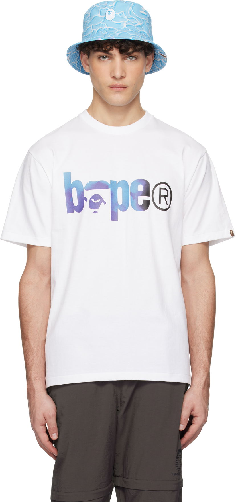 Majica BAPE Tie Dye Logo T-shirt Bela | 001TEK801034M