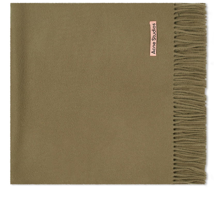 Šala Acne Studios Canada Narrow Reversible Scarf "Khaki Green" Zelena | CA0210-AB6