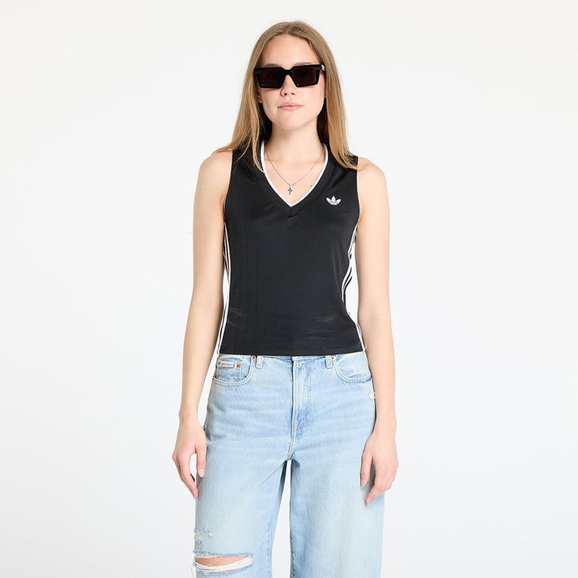 Majica brez rokavov adidas Originals Originals V-Neck Tank Top Črna | KD2279