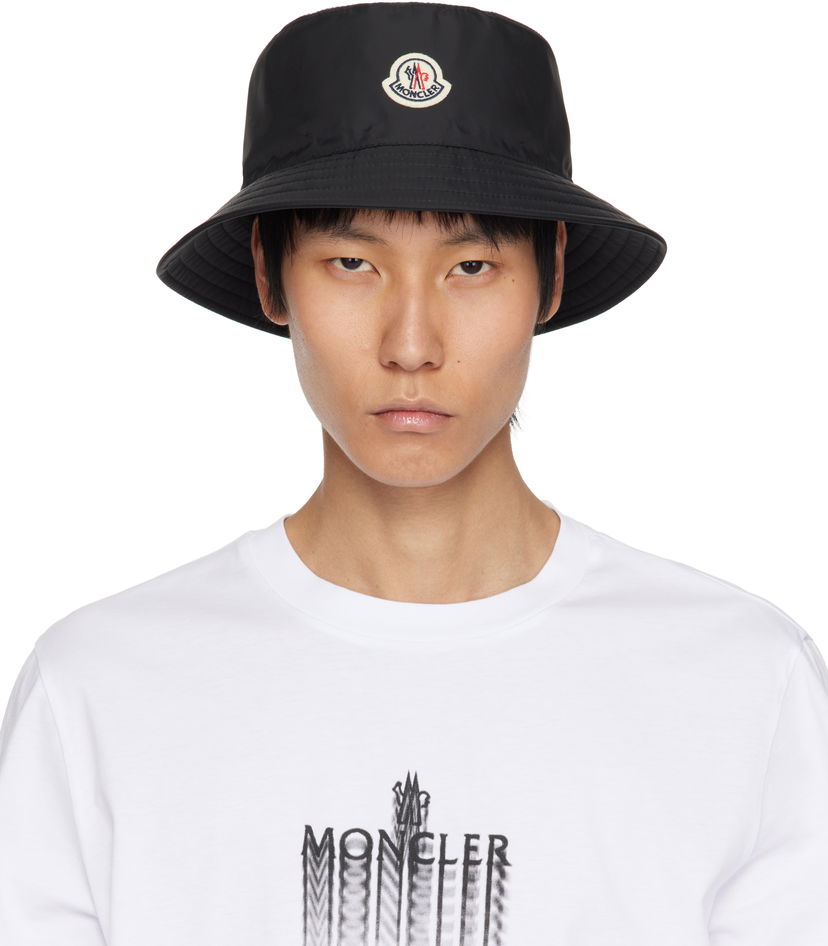 Klobuk Moncler Moncler Water-Repellent Bucket Hat Črna | K10913B0006368352