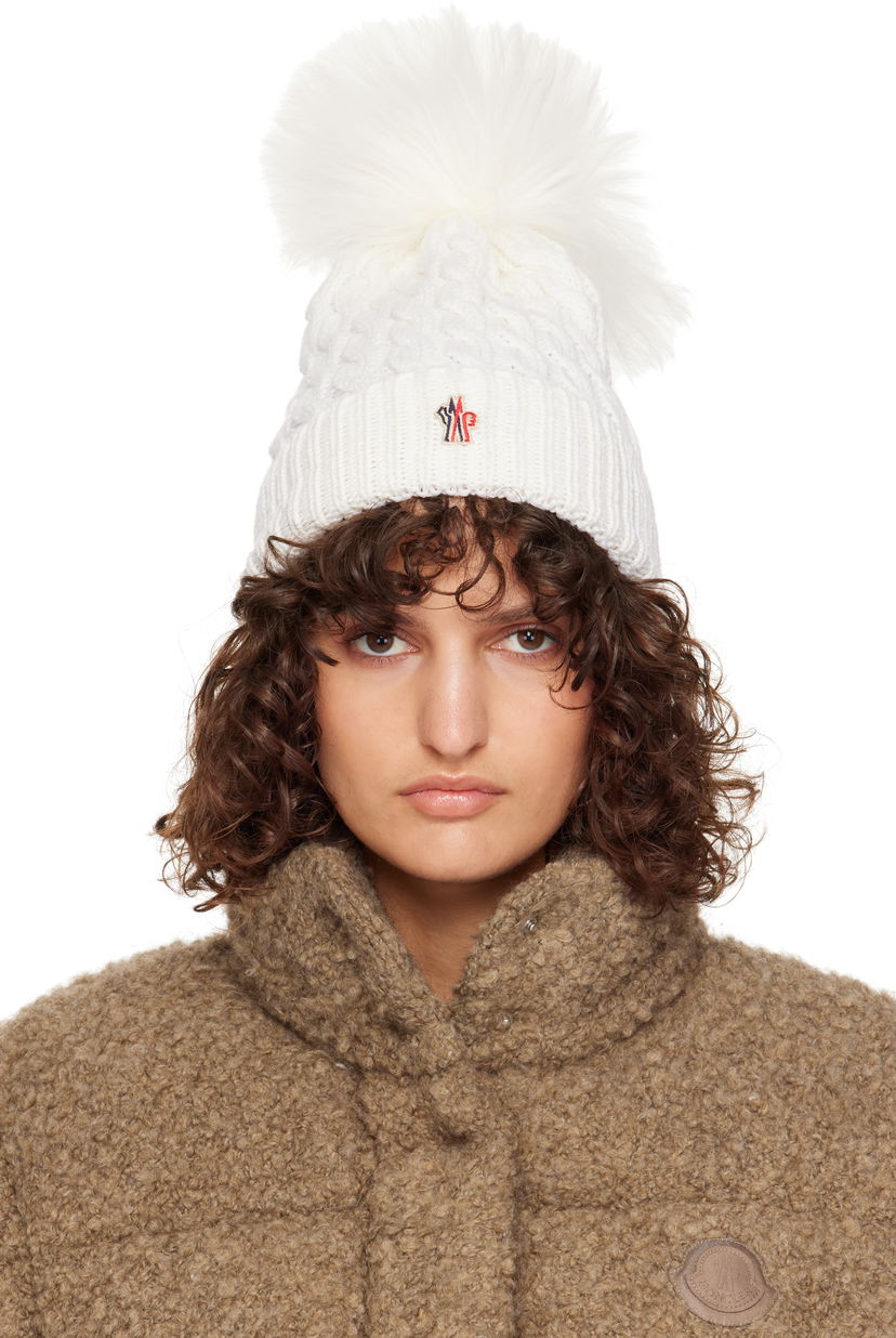 Beanie Moncler Wool Pom Pom Beanie Rjava | J20983B000080402A