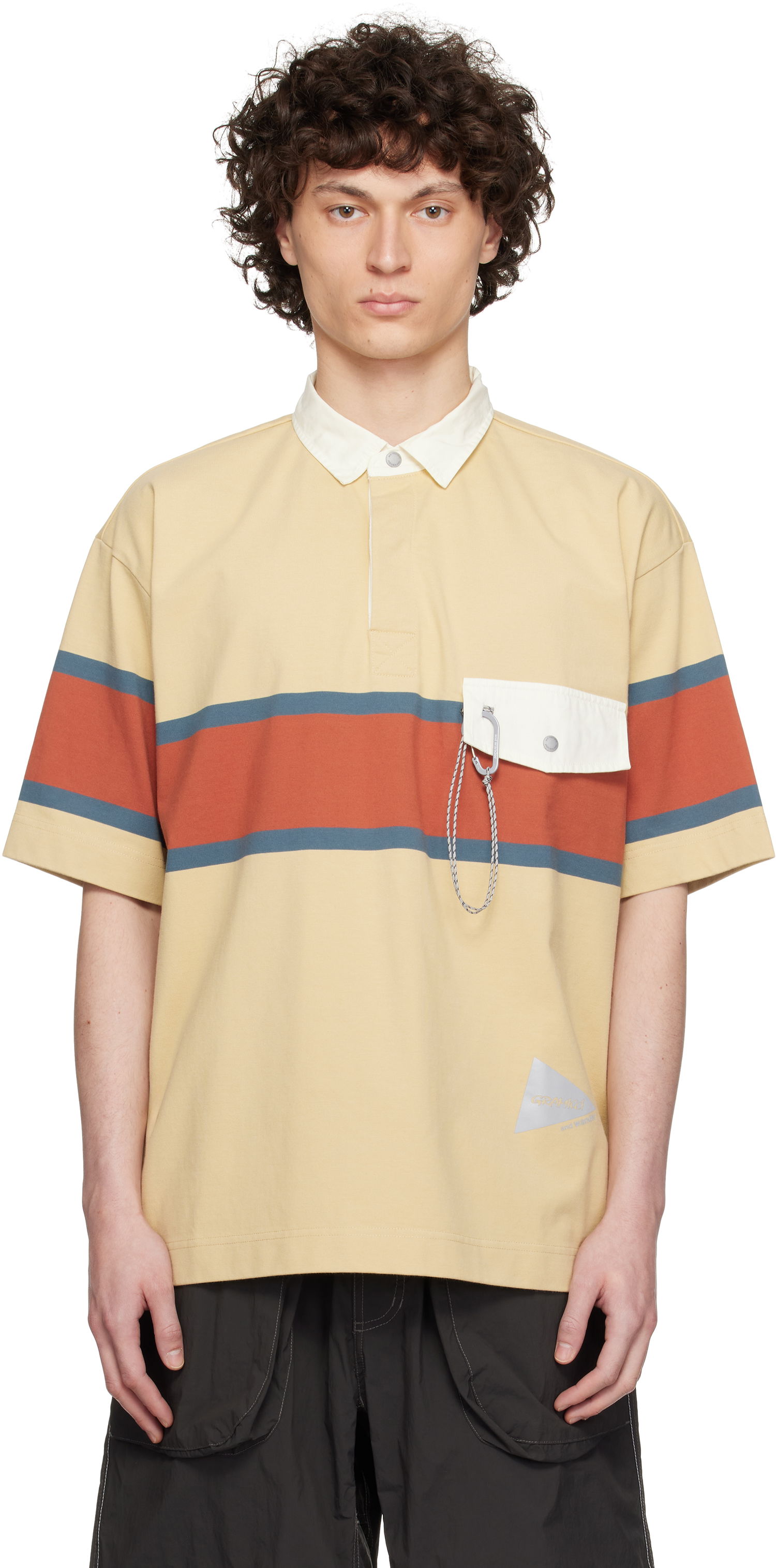 Polo majica and wander and wander x Gramicci Tech Rugby Polo Rumena | GUJ5-S3010, 0