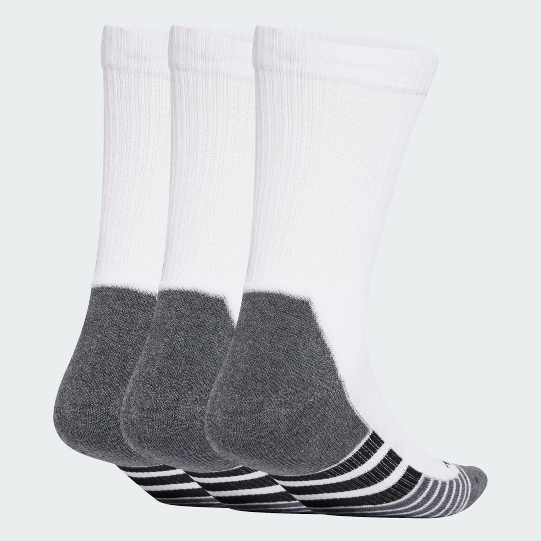 Nogavice adidas Performance Performance Cushioned Crew Socks - 3 Pairs Bela | JD9575, 0