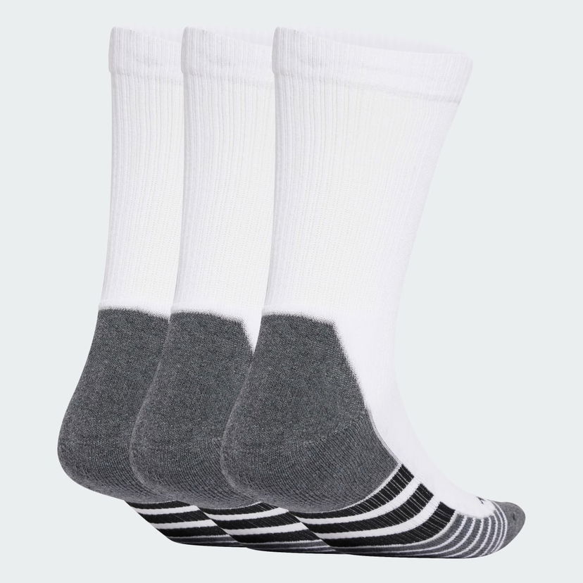 Nogavice adidas Performance Performance Cushioned Crew Socks - 3 Pairs Bela | JD9575