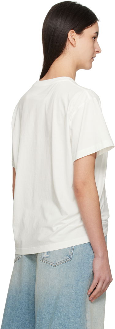 Majica Maison Margiela MM6 Maison Margiela Varsity Print T-Shirt Bela | SH0GC0046 S24312, 2
