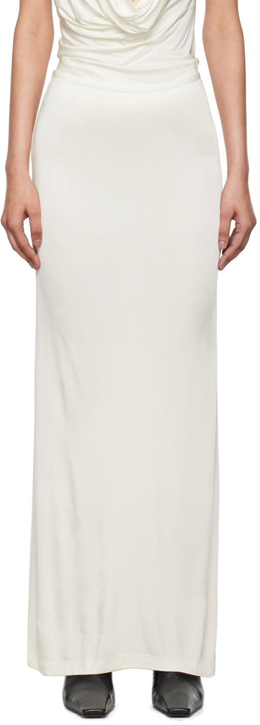 Krila Helmut Lang Helmut Lang Slit Maxi Skirt Bela | O05HW302