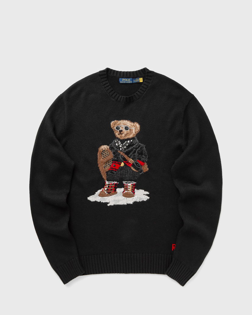 Pleteni pulover Polo by Ralph Lauren Polo Bear Snowshoe Knit Crewneck Črna | 710982140001