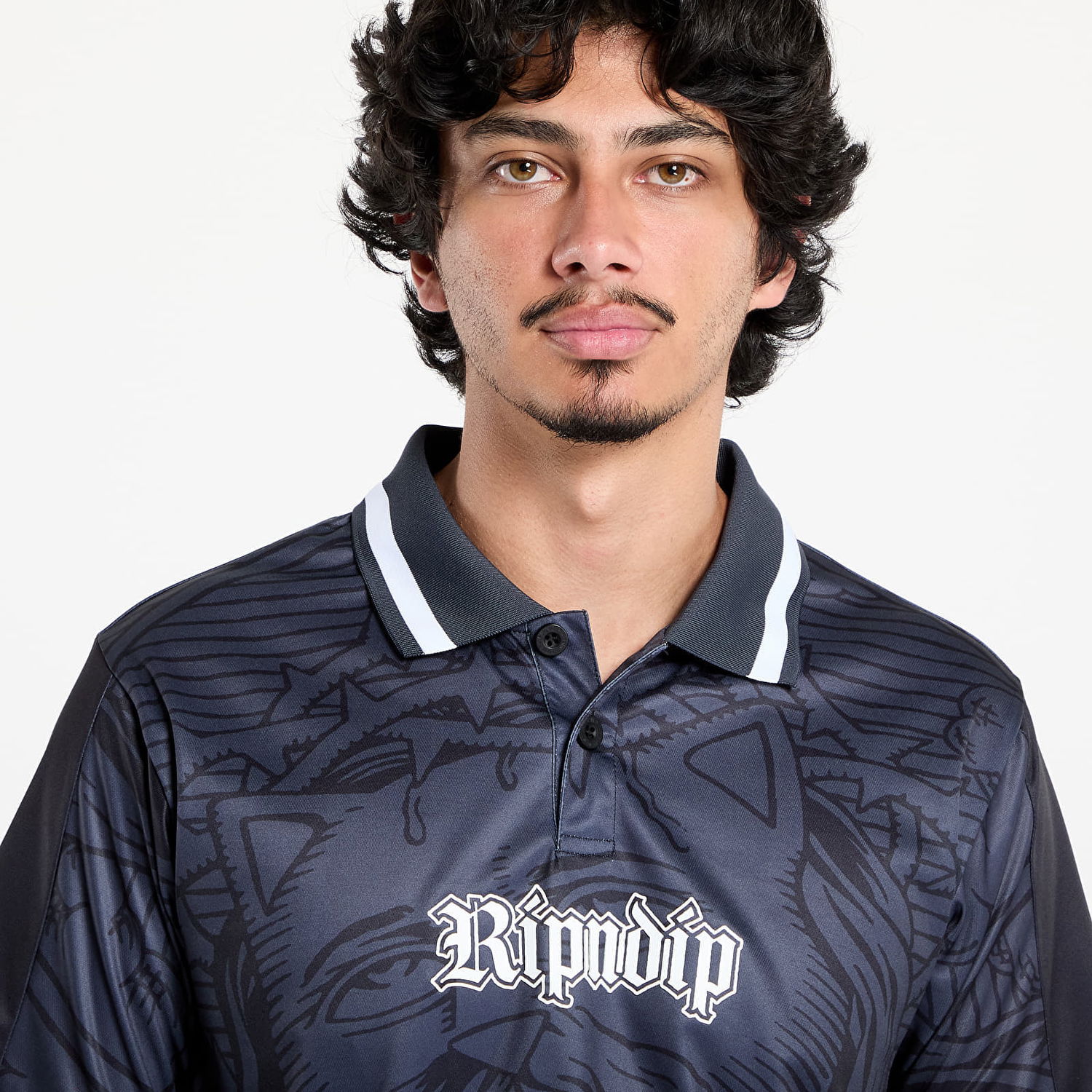 Dres RIPNDIP RIPNDIP Lord Savior Soccer Jersey Črna | RNDSUM25105, 1