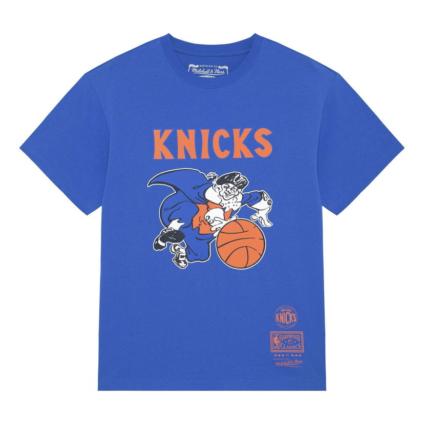 Majica Mitchell & Ness NBA New York Knicks Logo T-Shirt Modra | MNJYSST230161-ROYAL