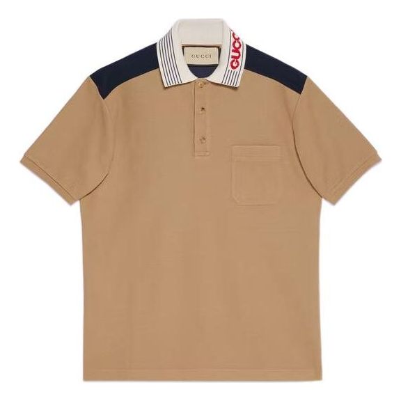 Polo majica Gucci Gucci Jersey Polo Shirt Bež | 727906-XJE8K-2094