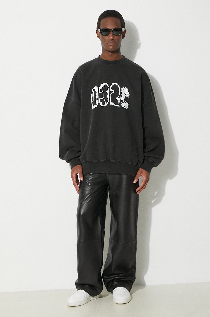 Pulover 032C Eternal Bubble Crewneck Sweatshirt Črna | SS24.C.2020, 1