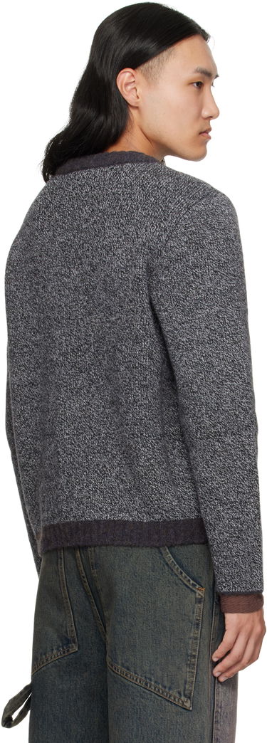 Pleteni pulover Eckhaus Latta Eckhaus Latta Yak Knit Sweater Siva | 8258-EL-PF25-M, 2