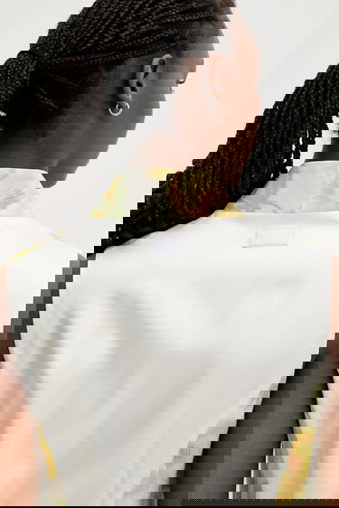 Telovnik KENZO Kenzo Floral Print Wrap Vest Rumena | FF52GI0099O1.01, 3