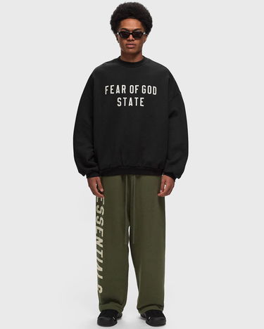 Pulover Fear of God Essentials Heavy Fleece Crewneck Sweatshirt Size L Črna | 192BT246230F-001, 1