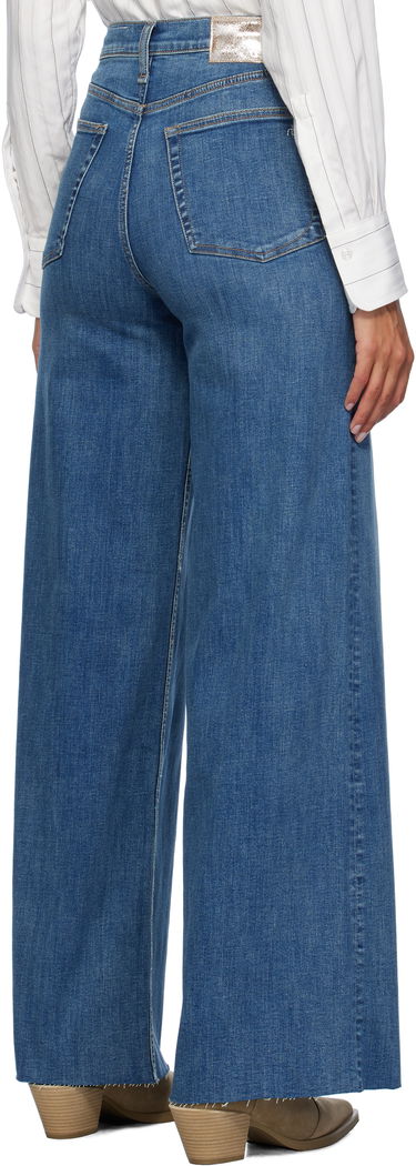 Kavbojke rag & bone Rag & Bone Flexi Sofie Wide-Leg Jeans Modra | WDD24F2952FUWI, 2