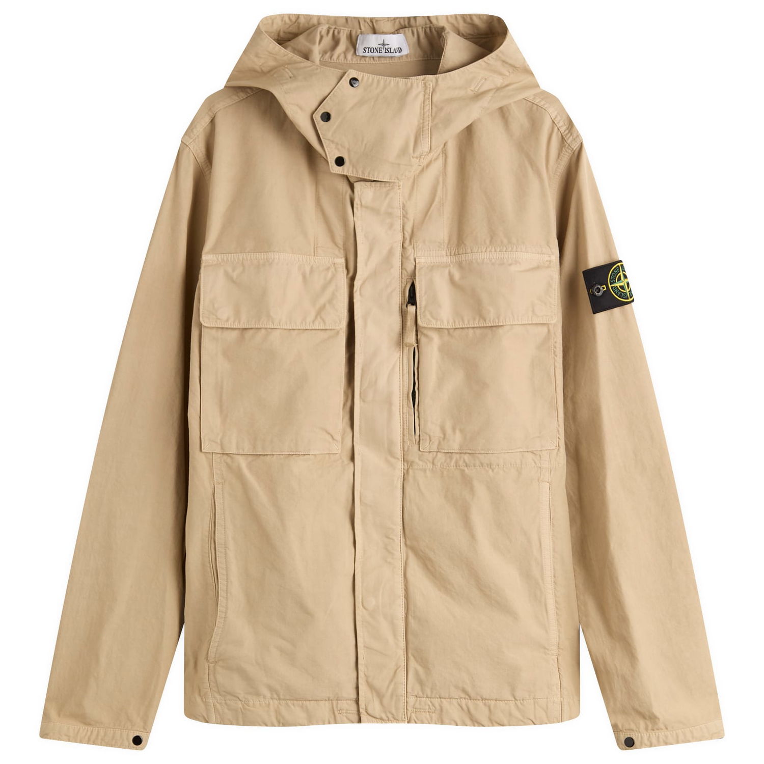 Jakna Stone Island Stone Island Canvas Weave Hooded Jacket, Size Large Bež | K2S15Q100012-V009A, 1