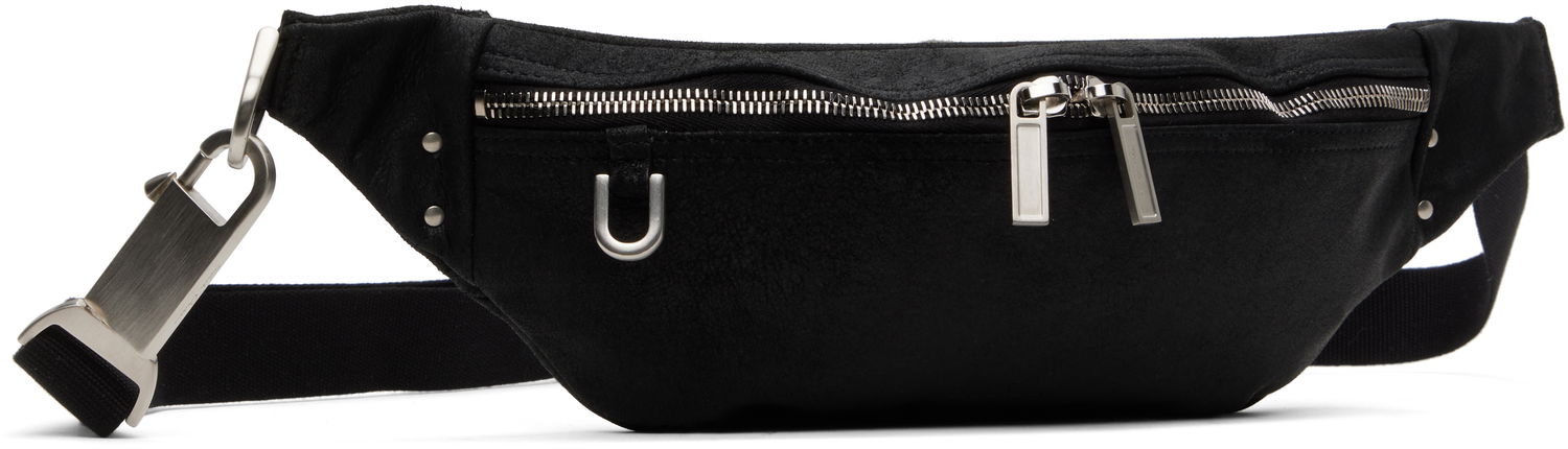 Torbice za okoli pasu Rick Owens Rick Owens Hollywood Geo Bumbag Črna | RA01E0630 LBA, 1