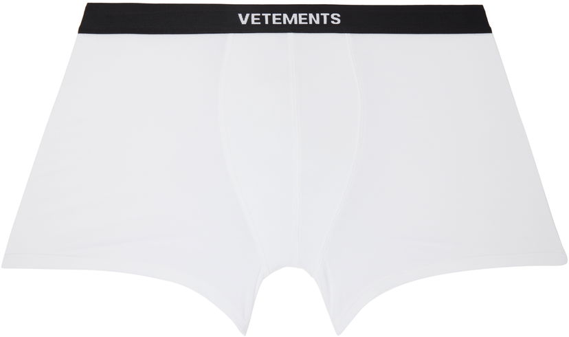 Boksarice VETEMENTS Vetements Logo Boxers Bela | MA66UN100W