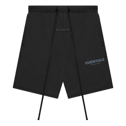 Kratke hlače Fear of God Essentials Sweatshorts Črna | FOG-SS21-565