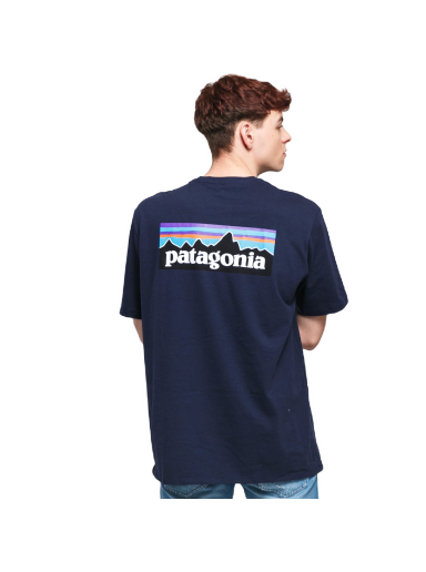 Majica Patagonia P6 Logo Responsibili Tee Mornarica | 38504 CNY
