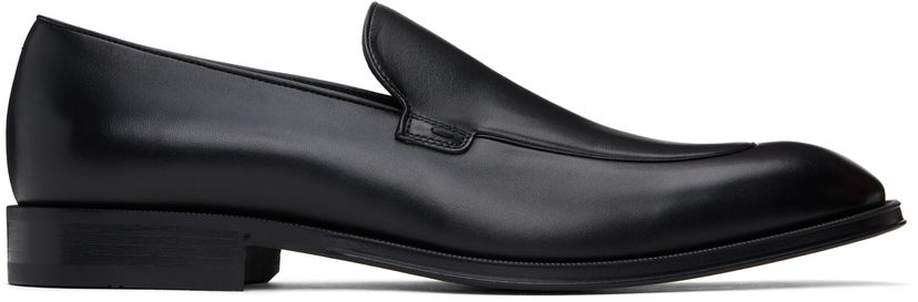 Oblačila BOSS Apron Toe Leather Loafers Črna | 50534049