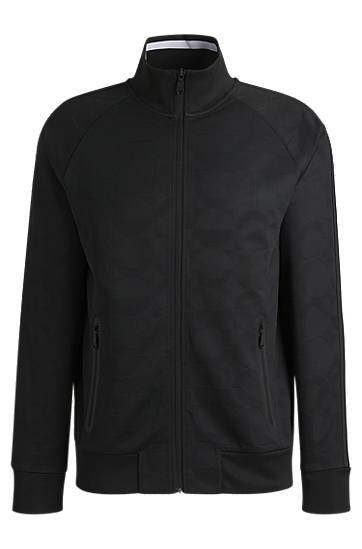 Vetrovka BOSS Zip-Up Track Jacket Črna | 50537370, 0