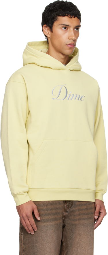 Pulover Dime Dime Cursive Hoodie Rumena | DIMEFA2556CRE, 1