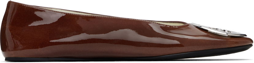 Oblačila Tory Burch Tory Burch Reva Ballerina Flats Rjava | 173536-200